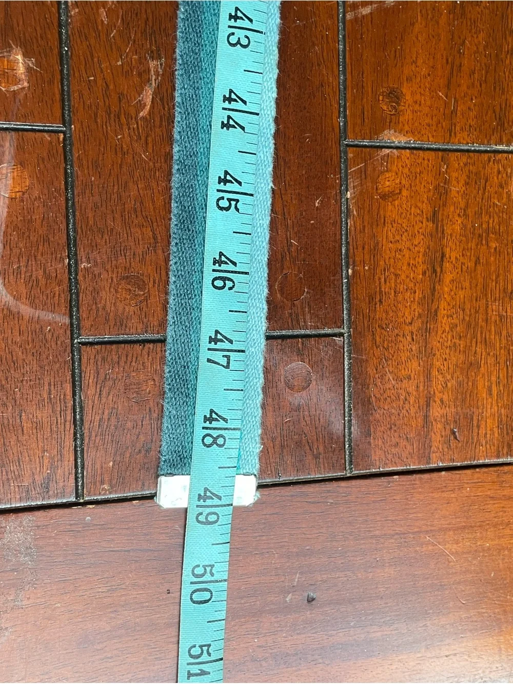 Striped Teal and Aqua Webbing Belt